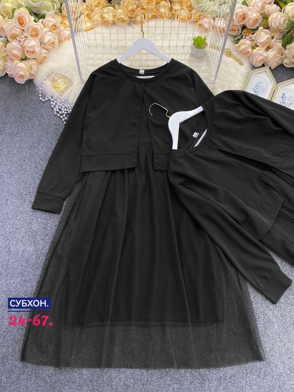 платье женское с накидкой,женское платье,костюм с платьем,платье - двойка с накидкой арт. 9719866,платье больших размеров