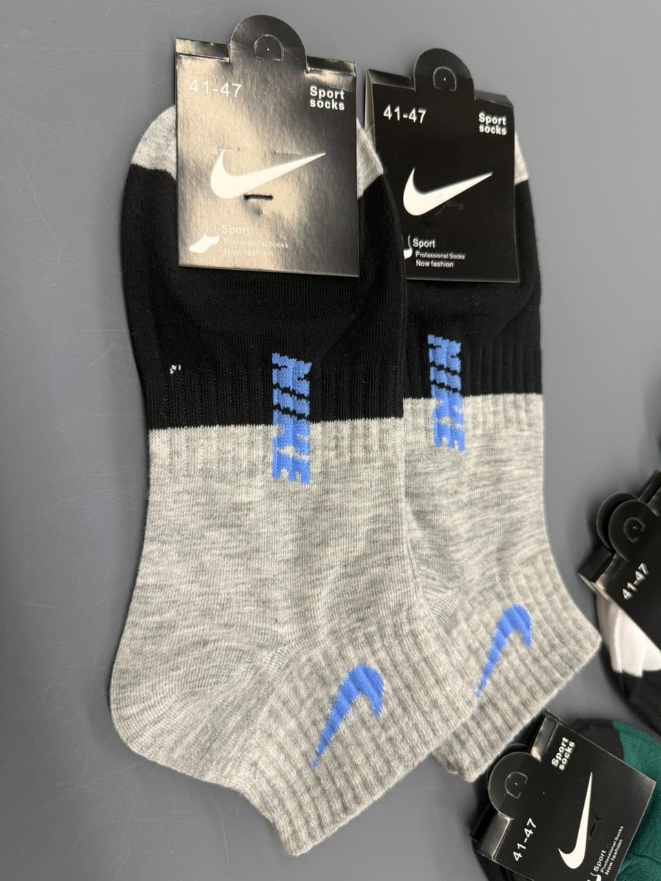 мужские спортивные носки,носки мужские 10 пар nike,носки спортивные,носки спортивные набор,комплект носков nike