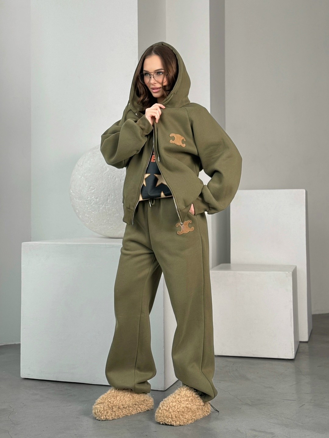 спортивные костюмы женские,костюм цвета хаки,cпортивный костюм теплый женский,костюм с начесом,костюмы женские