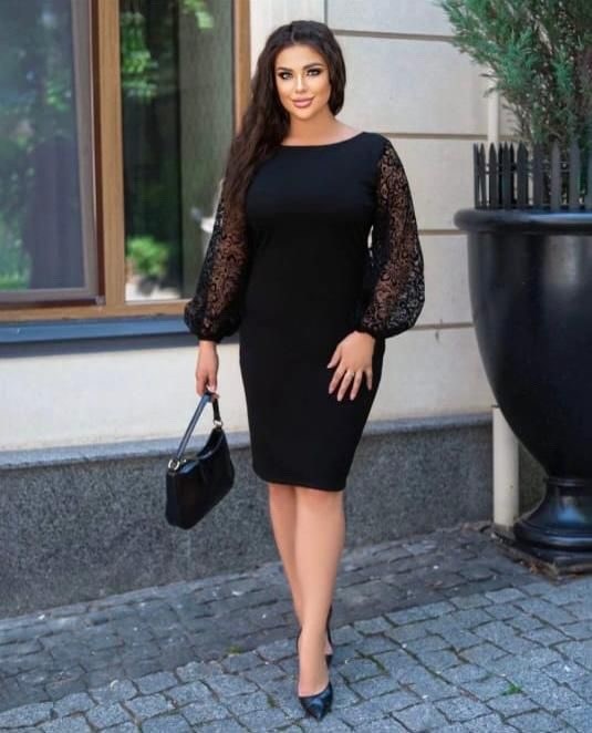 платье с гипюром,платье,фабрика моды платье черное,нарядное платье,прямое платье