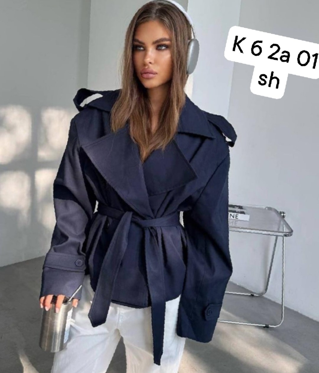 тренч укороченный,тренч с поясом,тренч,женская верхняя одежда,тренч женский