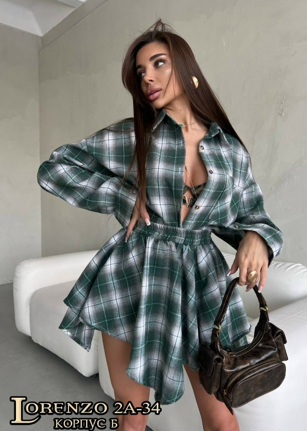 рубашка женская в клетку оверсайз,рубашка в клетку женская,рубашка в клетку оверсайз варенка umalook,костюм с юбкой и рубашкой,рубашка в клетку оверсайз badishka
