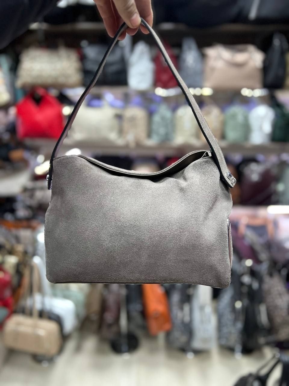 замшевая сумка,замшевая сумка женская,сумка женская из натуральной замши,сумка galanteya 16223.23с857к45 рыжий,сумка из натуральной замши