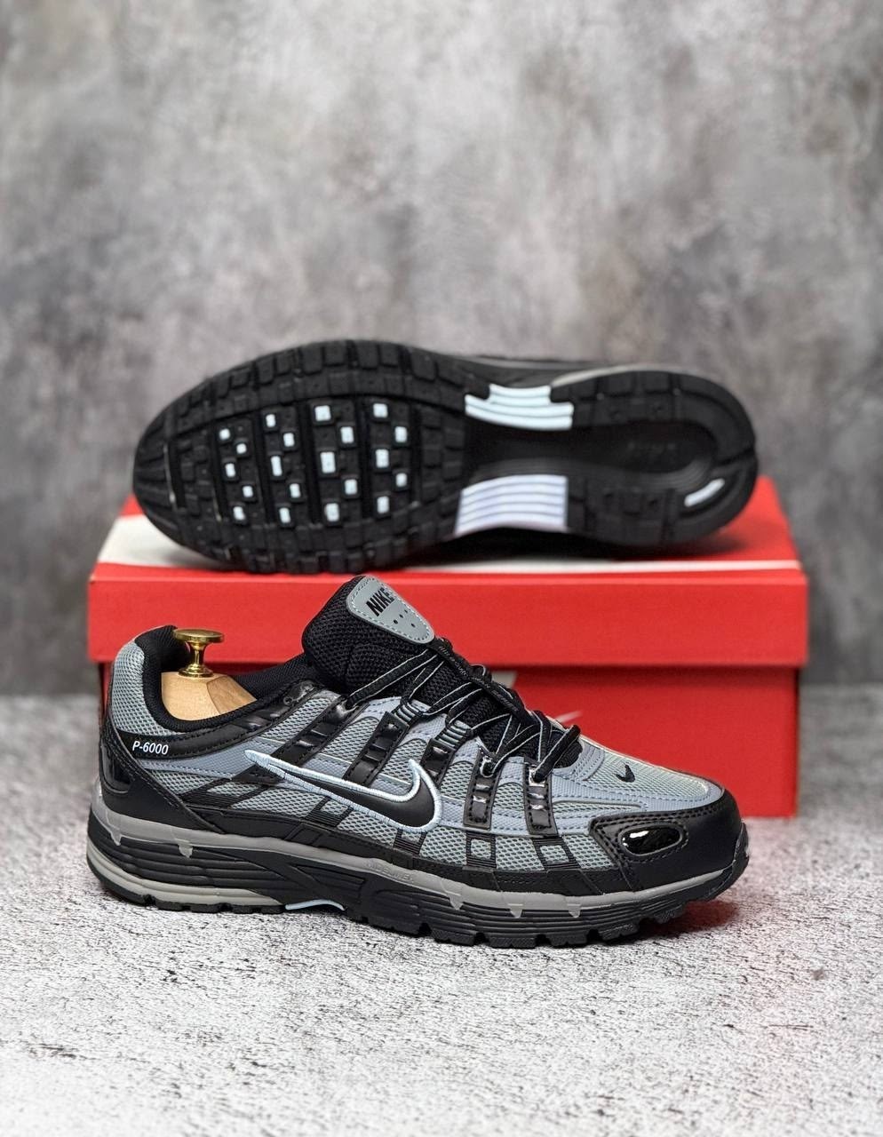 кроссовки p-6000 черно серые nike,кроссовки nike,кроссовки nike p-6000,кроссовка мужской,мужские кроссовки