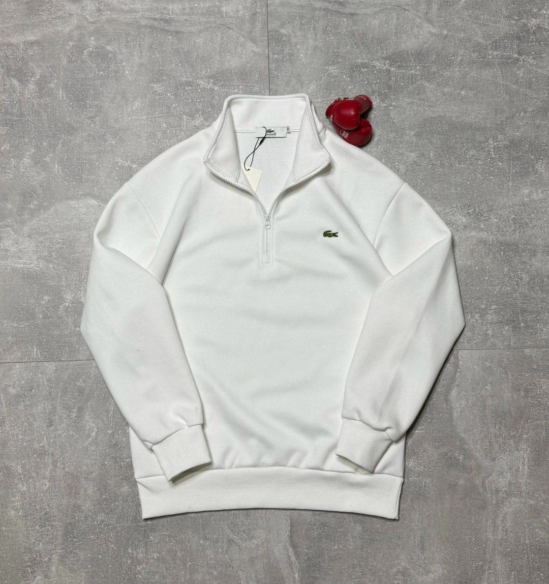 свитшот lacoste,кофта лакоста,свитшот мужская,белая толстовка,мужская кофта