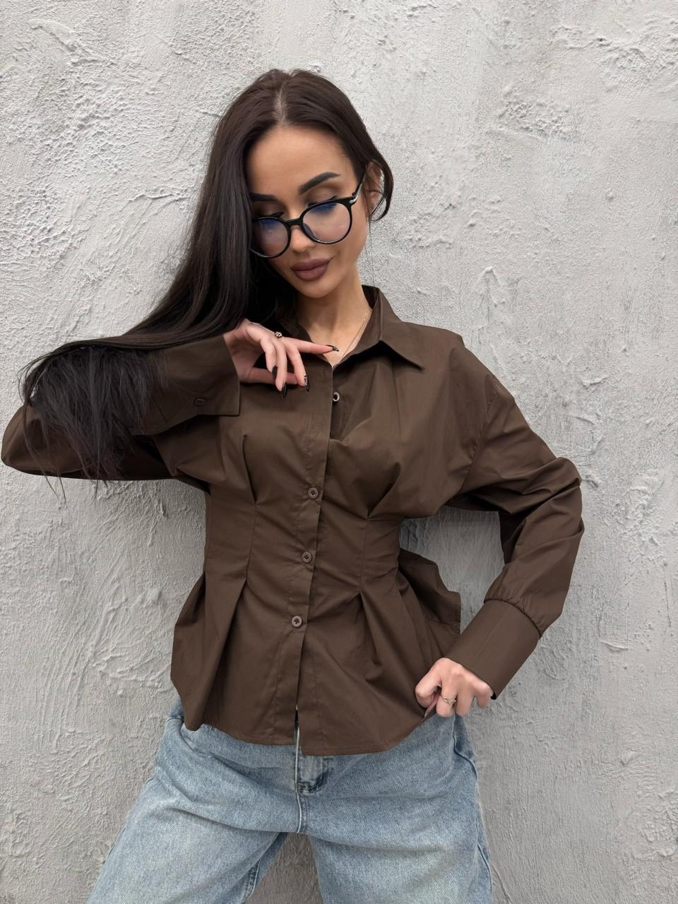 женская рубашка,рубашка,рубашка женская стильная,блуза dilana vip 2062 голубая,рубашка повседневная