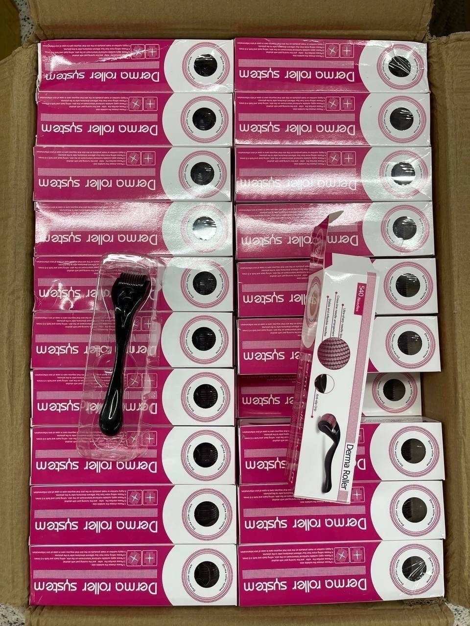 мезороллер, массажер для лица,тела, волос и бороды 1,0 мм,мезороллер для лица,мезороллер для лица 540 игл,мезороллер для лица и тела 540 игл,мезороллер для тела