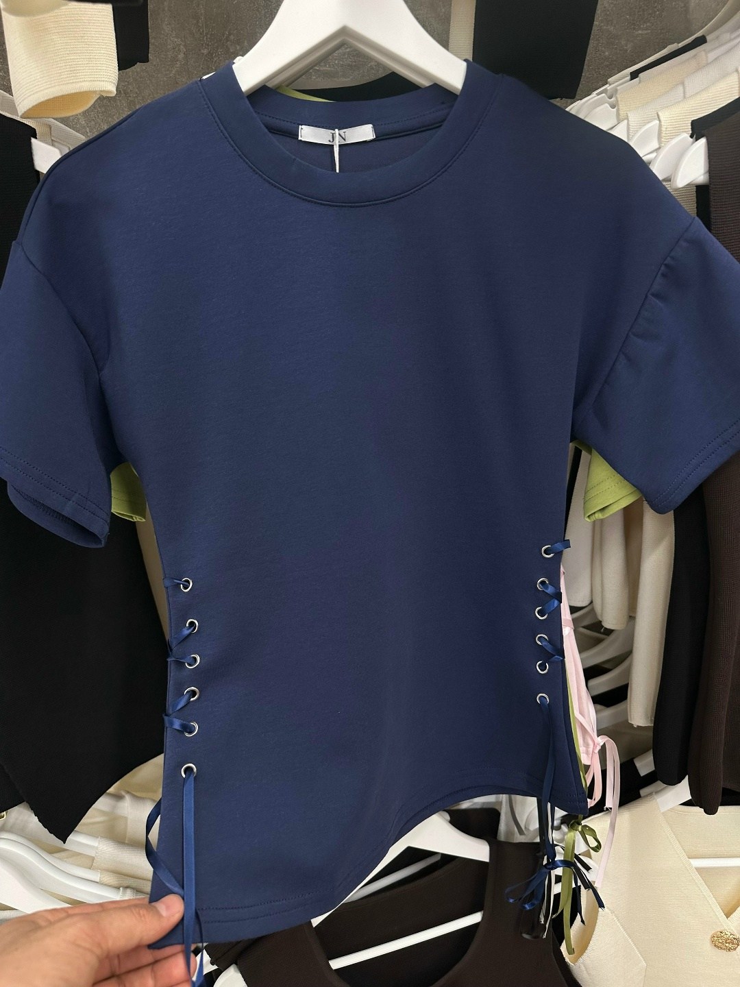 футболки женская,футболка необычного кроя,футболка с завязками,футболка зелено