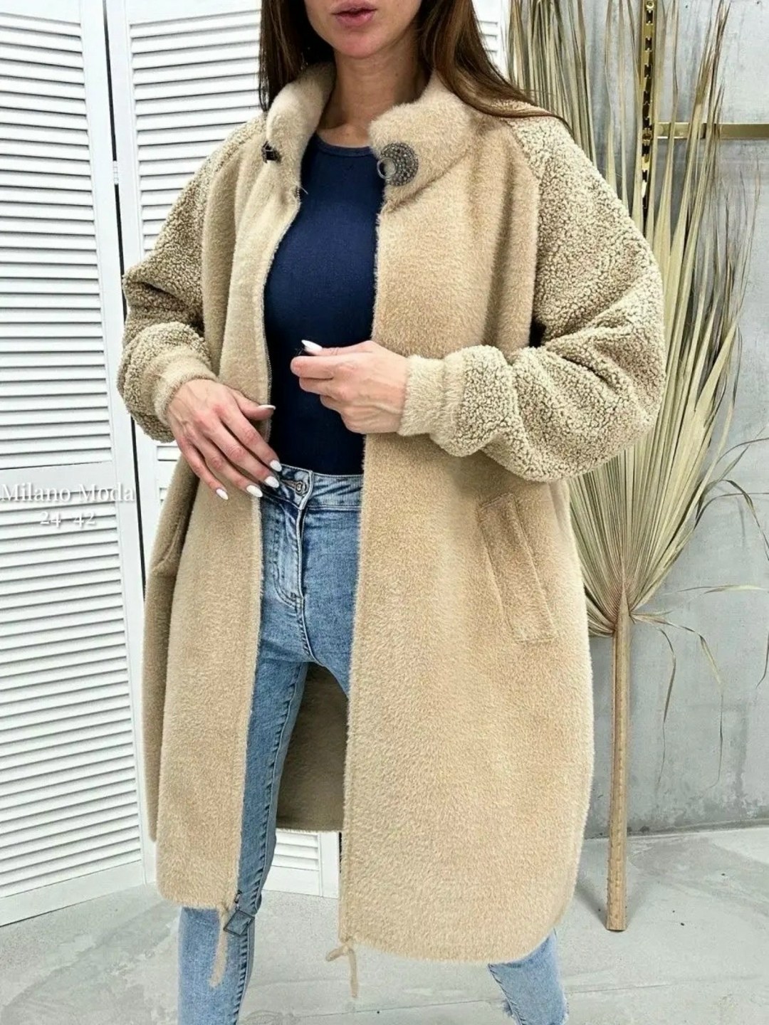 кардиган пальто,полупальто альпака,кардиган альпака,теплое пальто,пальто барашек