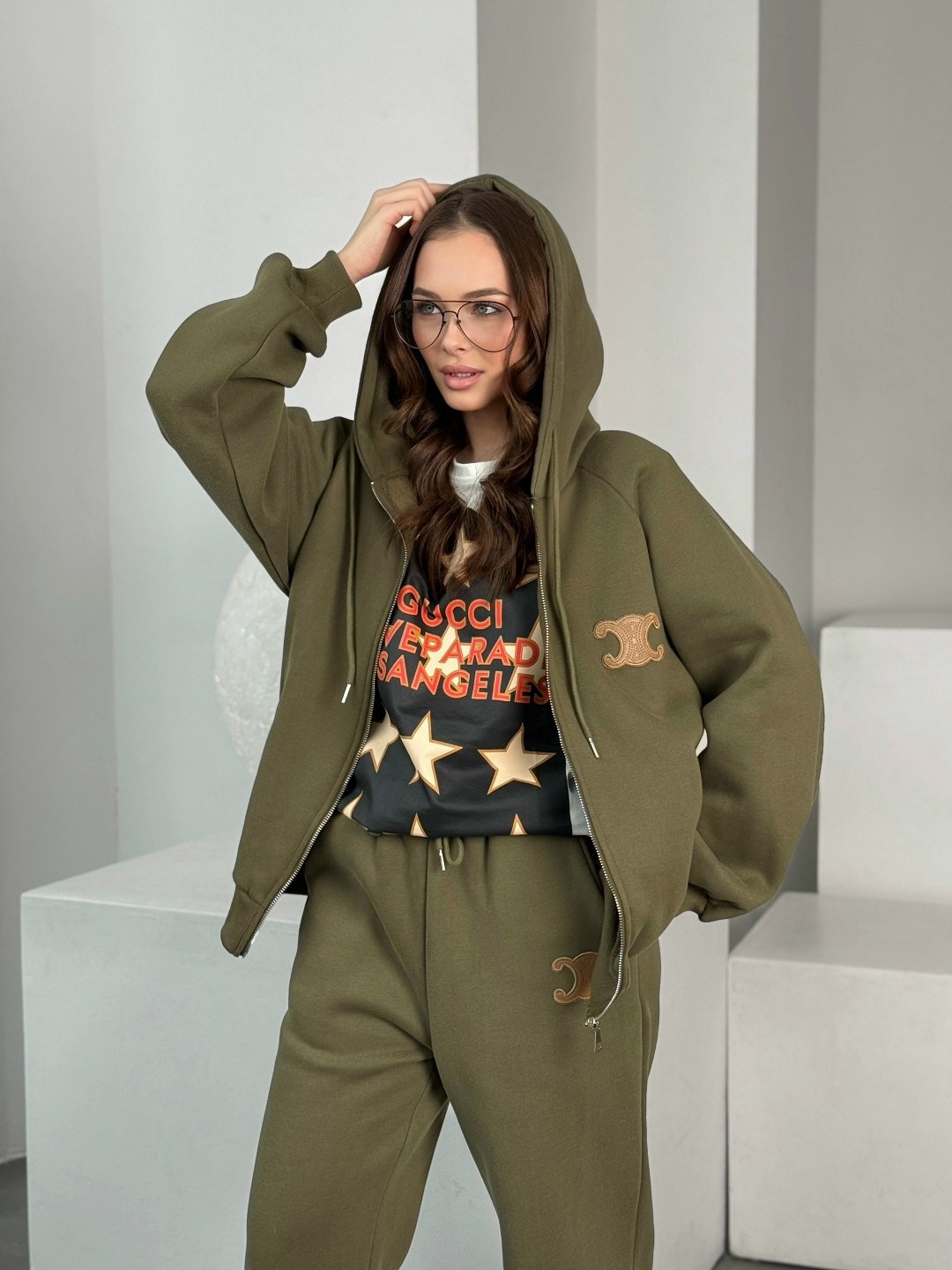 спортивные костюмы женские,костюм цвета хаки,cпортивный костюм теплый женский,костюм с начесом,костюмы женские