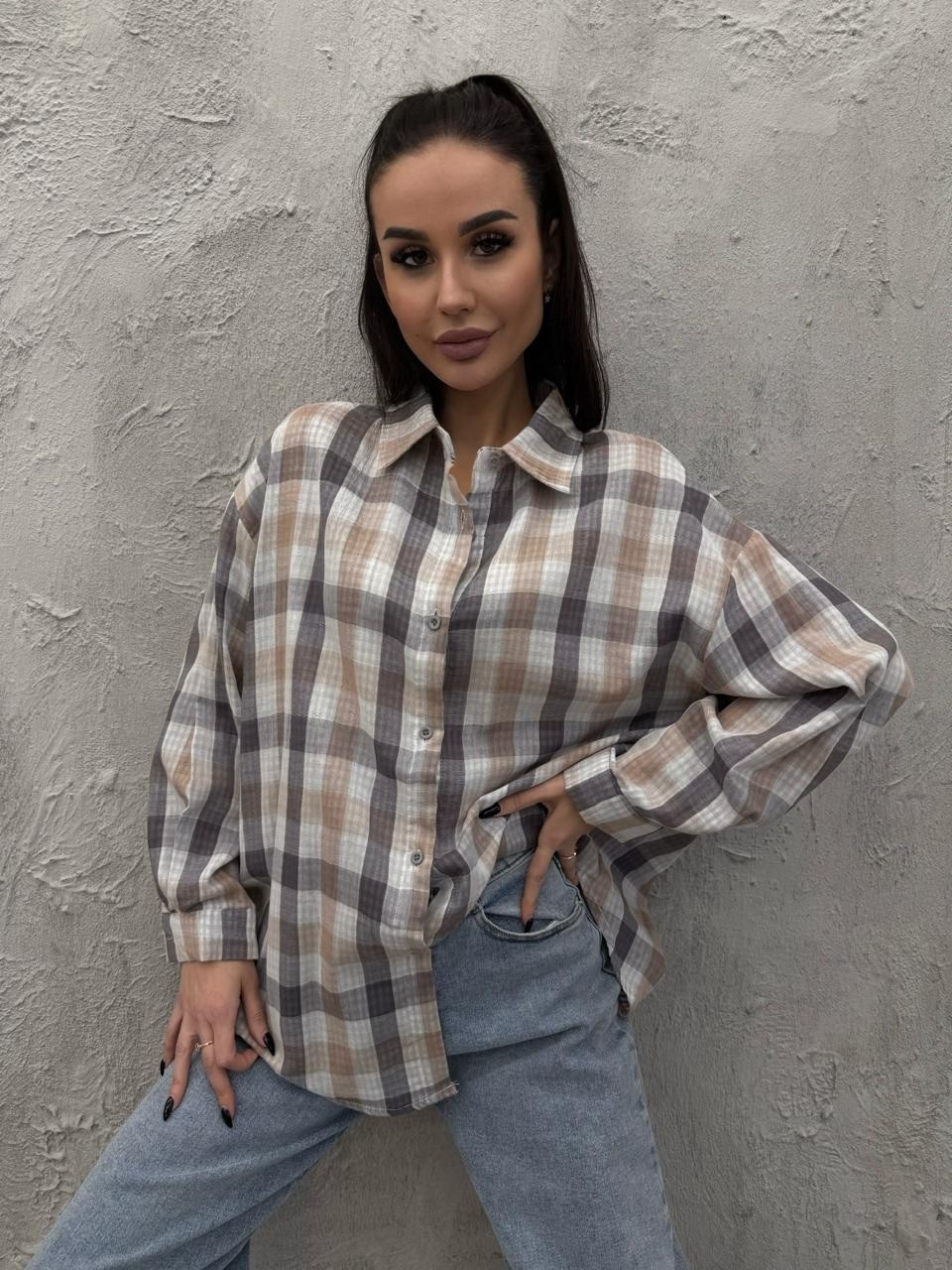 рубашка женская в клетку оверсайз,рубашка оверсайз в клетку,рубашка в клетку,рубашка в клетку оверсайз badishka,рубашка женская