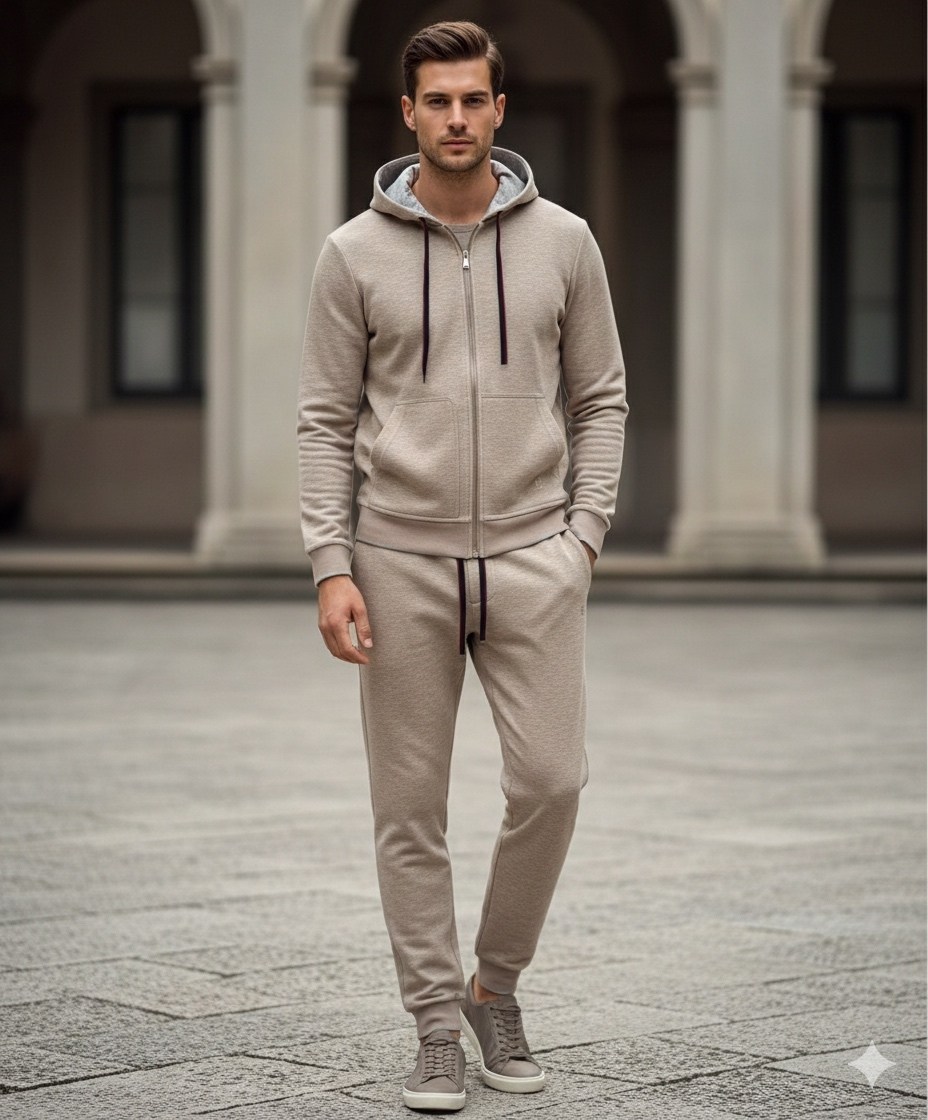 спортивный костюм brunello cucinelli,бежевый спортивный костюм,спортивный костюм,костюм,мужские спортивные костюмы