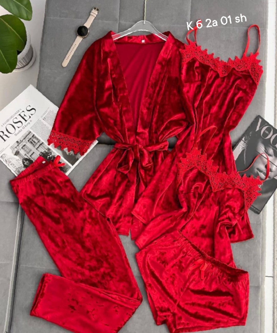 пижама тройка женская велюр,пижама велюр,пижама женская комплект 5 в 1,женская пижама комплект,пижама из мягкого велюра