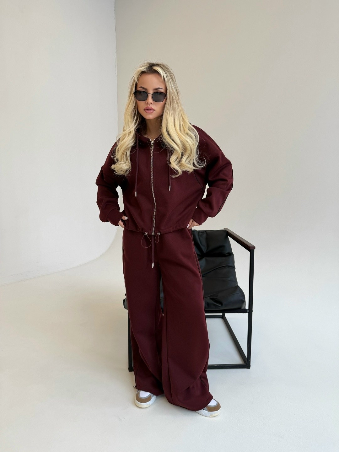 спортивный костюм,костюм с брюками,женский спортивный костюм,спортивный костюм на флисе,спортивный костюм женский на молнии saliko цвет бордовый