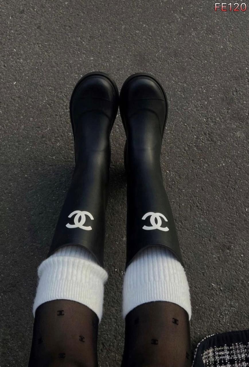 резиновые сапоги chanel,резиновые сапоги шанель,сапоги chanel,женские резиновые сапоги chanel,резиновые сапоги