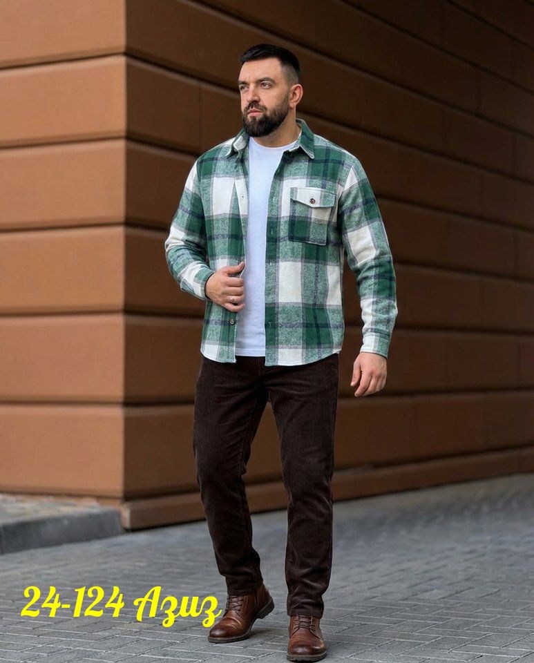 мужская рубашка в клетку,рубашка теплая мужская,рубашка в клетку теплая h&h fashion,рубашка мужская,рубашка