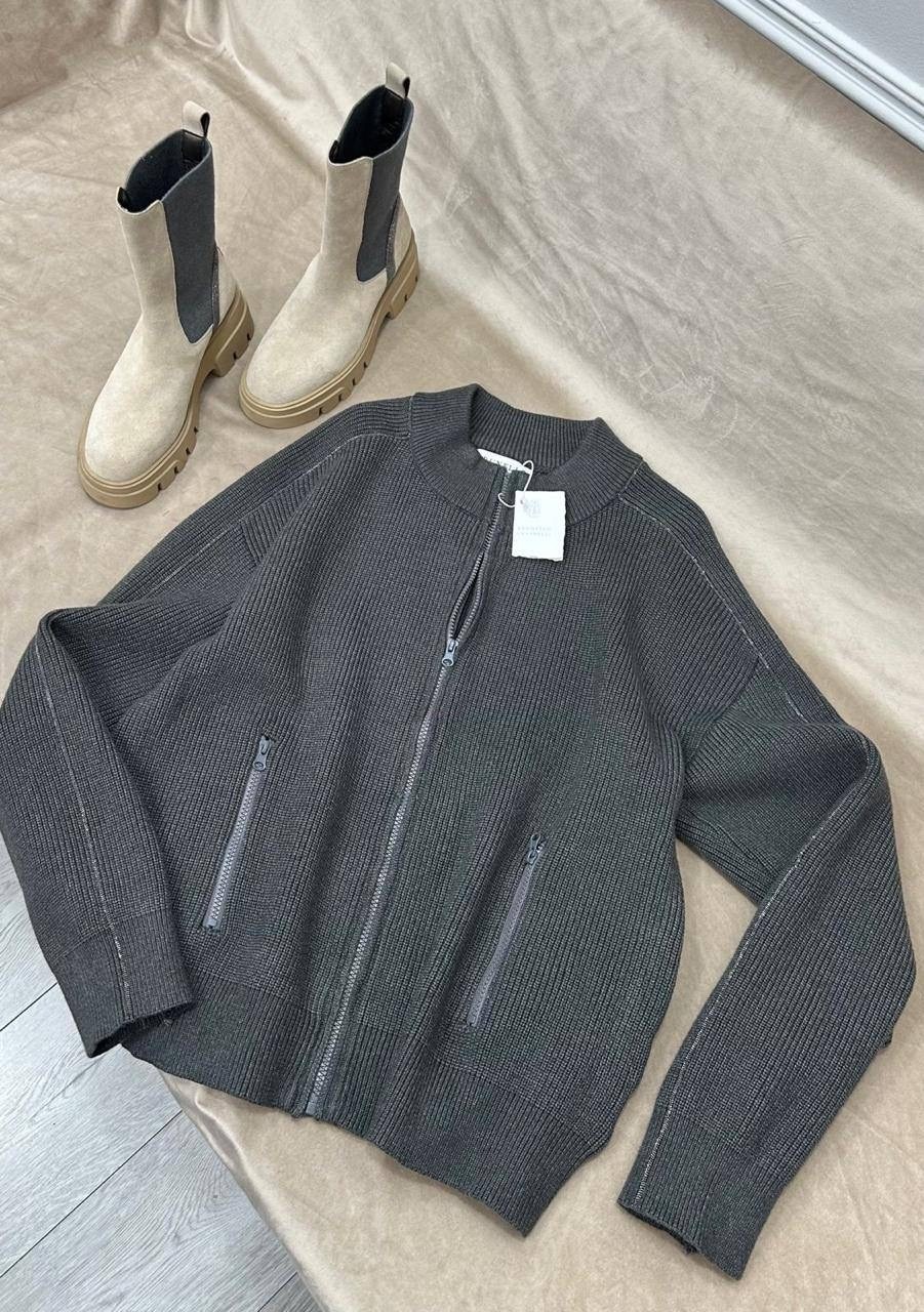 свитер вязаный оверсайз с горлом и молнией dh fashion,свитер женский серый,свитера женские,кардиган бомбер,стильный свитер