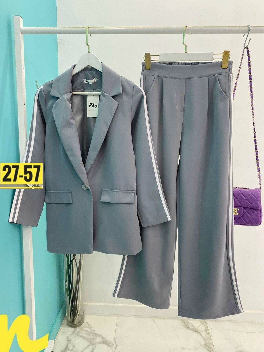 женский брючный костюм,женский брючный костюм двойка в стиле спортшик цвет серый,костюм женский,костюм брючный серый osa style,костюм женский двойка