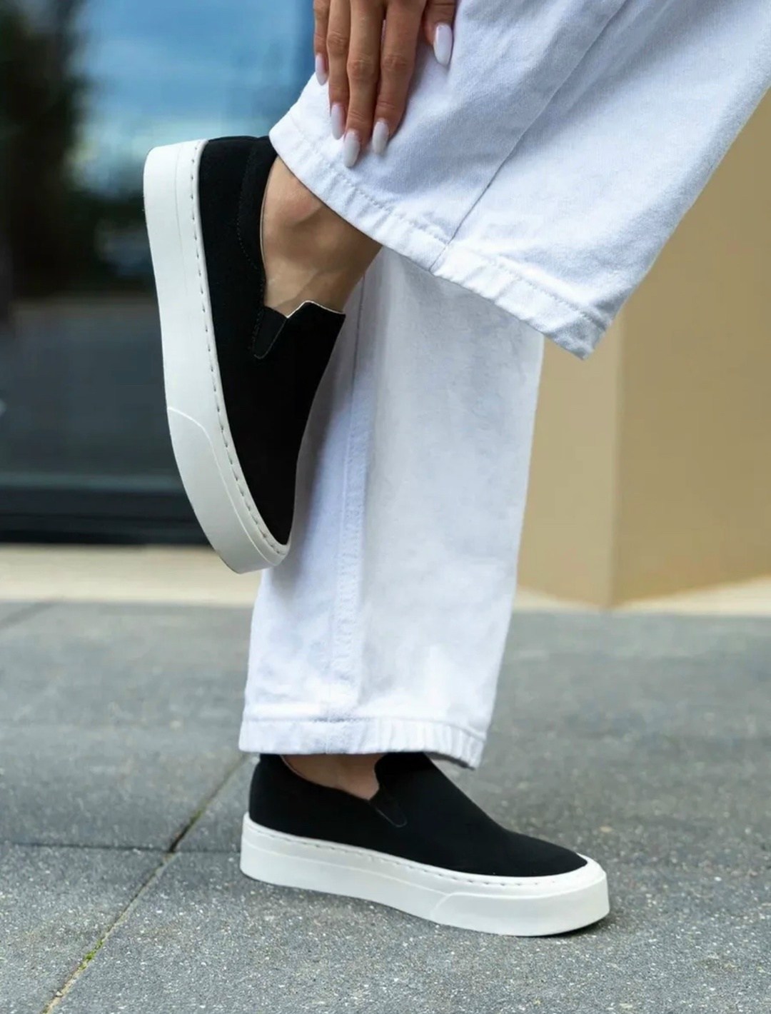 женские слипоны,,слипоны женские на платформе,слипоны женские на высокой платформе,слипоны черные