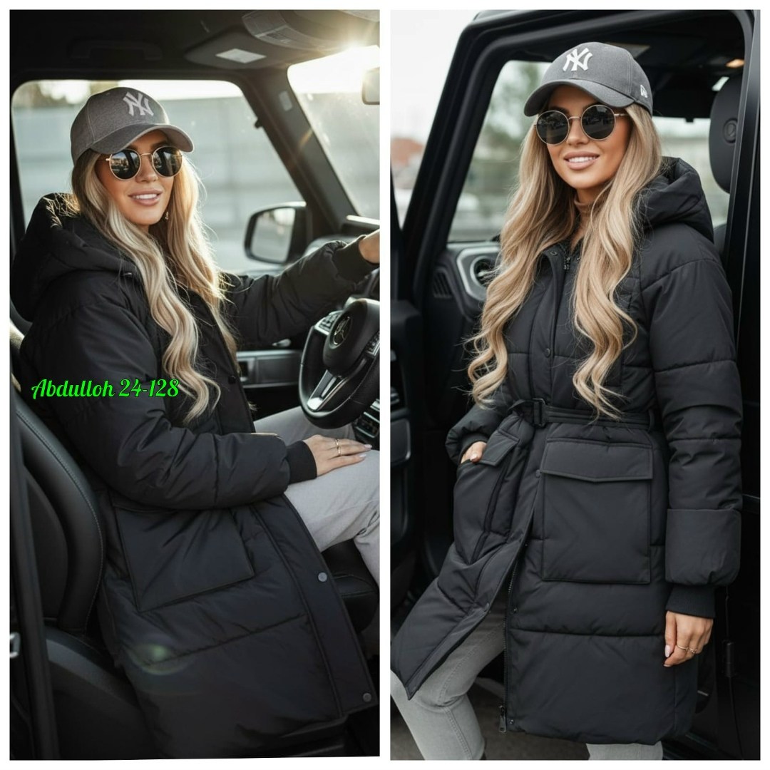 удлиненная куртка зимняя с капюшоном и воротником brusni4ka fashion 244312489,женская зимняя куртка,женская куртка пуховик,женская куртка,пуховик зимний женский