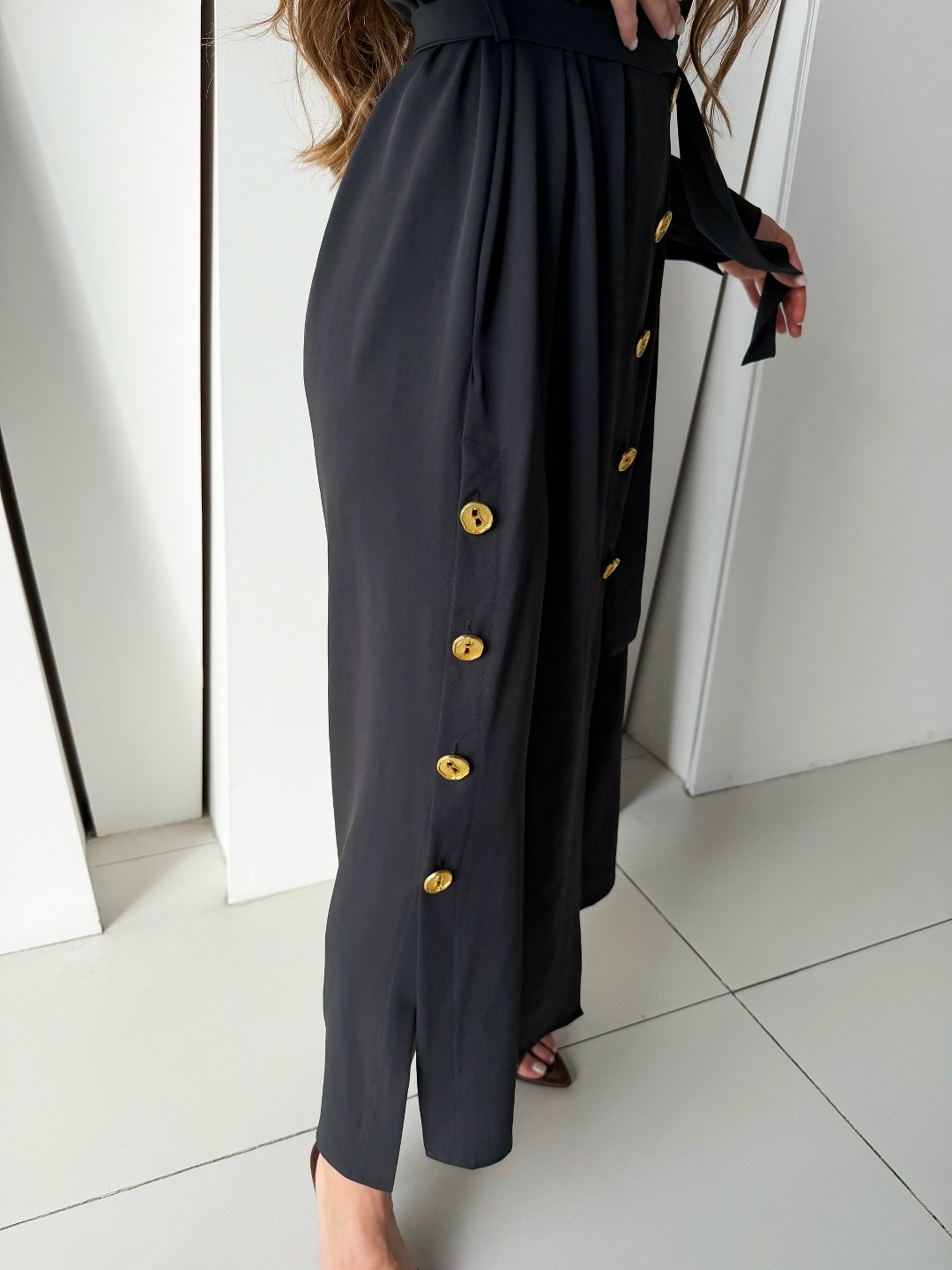 повседневные платья,платье,платье женская,платье стильное,платье kaloris 2045w-р черный