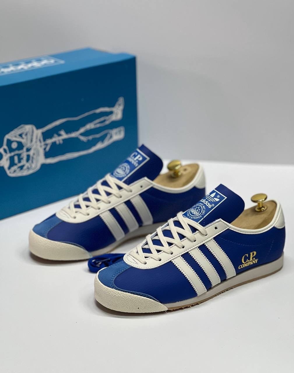 кроссовки x c.p. company italia spzl 'collegiate royal' adidas синий,adidas spzl x c.p. company italia sneaker,кроссовки adidas