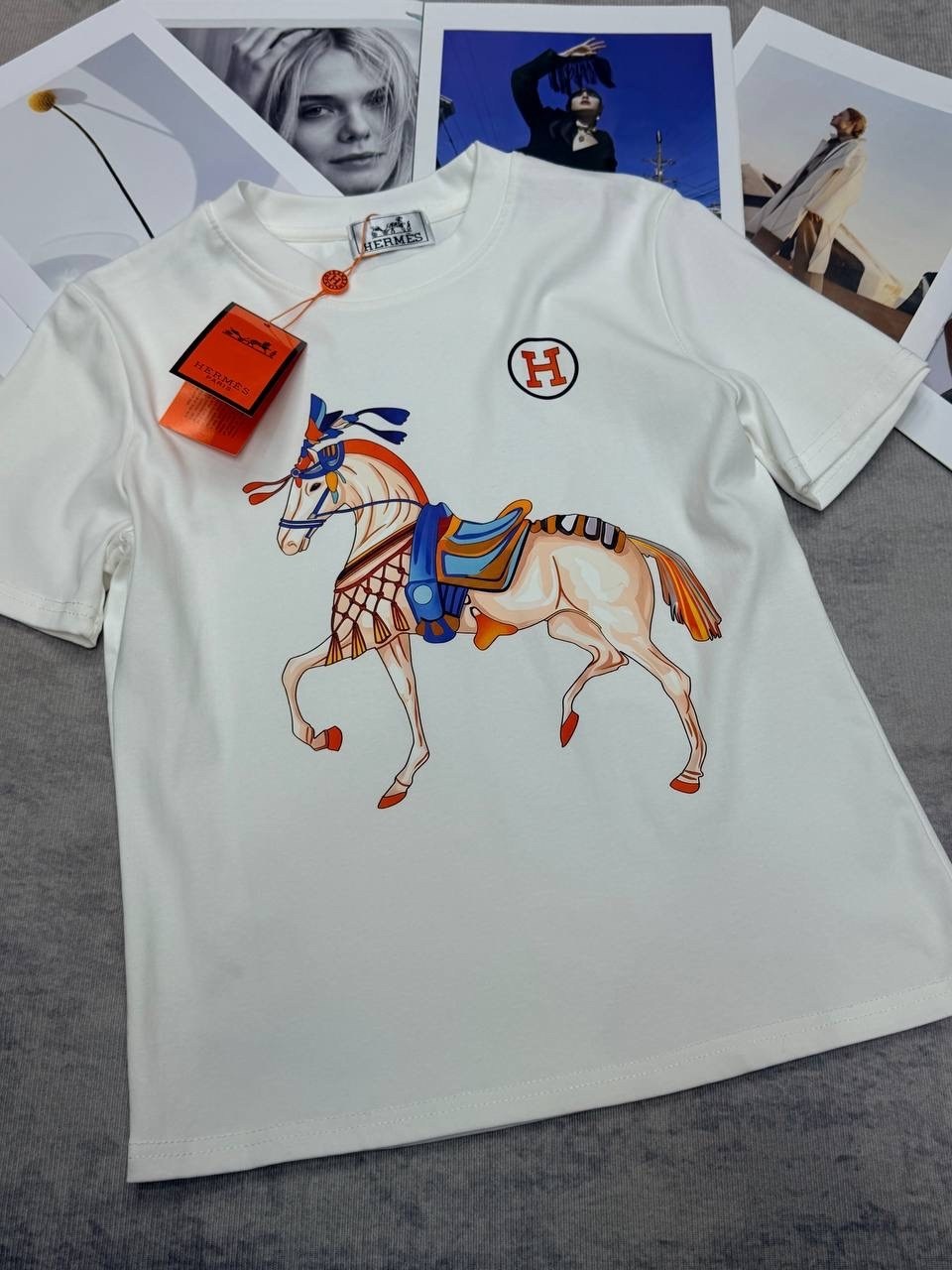 футболка hermes,футболка гермес,футболки,футболки брендовые,футболка с лошадьми