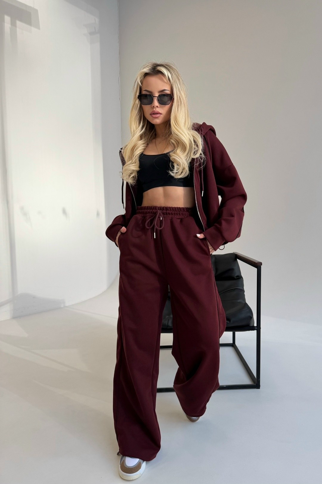 спортивный костюм,костюм с брюками,женский спортивный костюм,спортивный костюм на флисе,спортивный костюм женский на молнии saliko цвет бордовый