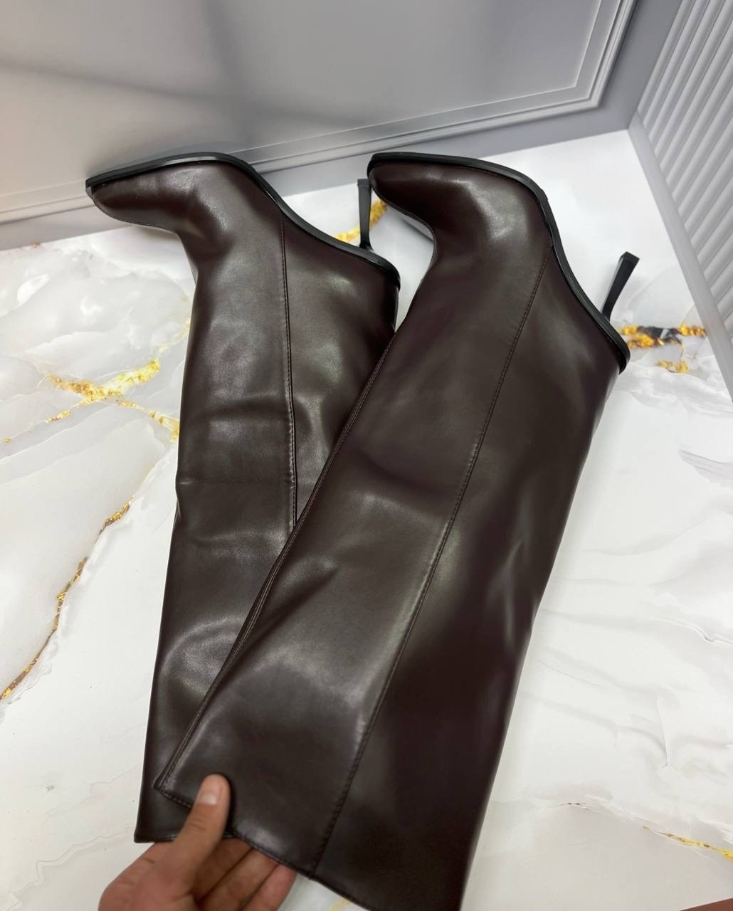 женские сапоги,сапоги,сапоги до колена на высоком каблуке с острым носком,,сапоги на шпильке