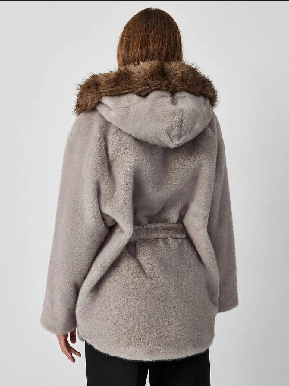 полушубок из искусственного меха,женская шуба,женское пальто,полупальто из экомеха,зимнее пальто