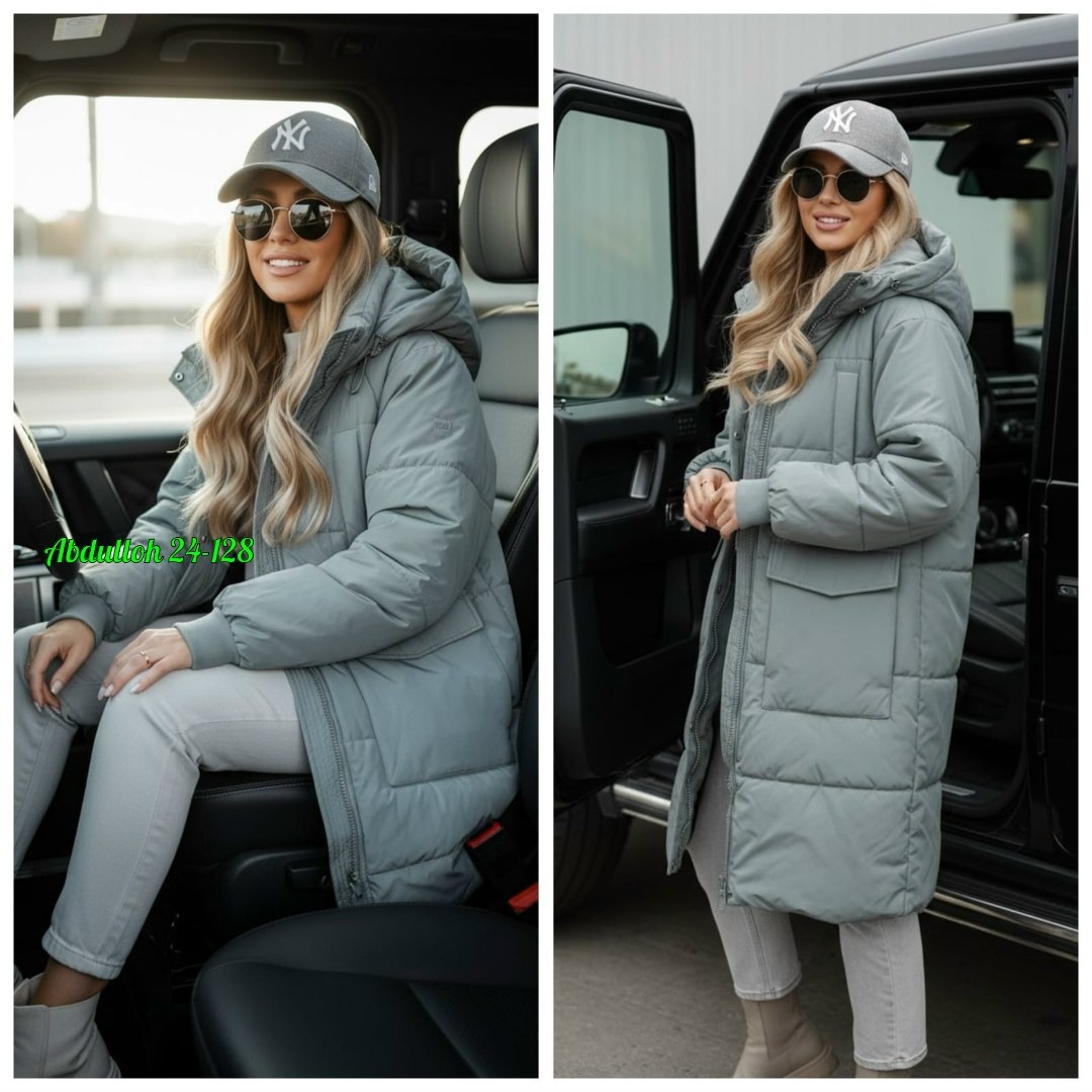 удлиненная куртка зимняя с капюшоном и воротником brusni4ka fashion 244312489,женская зимняя куртка,женская куртка пуховик,женская куртка,пуховик зимний женский