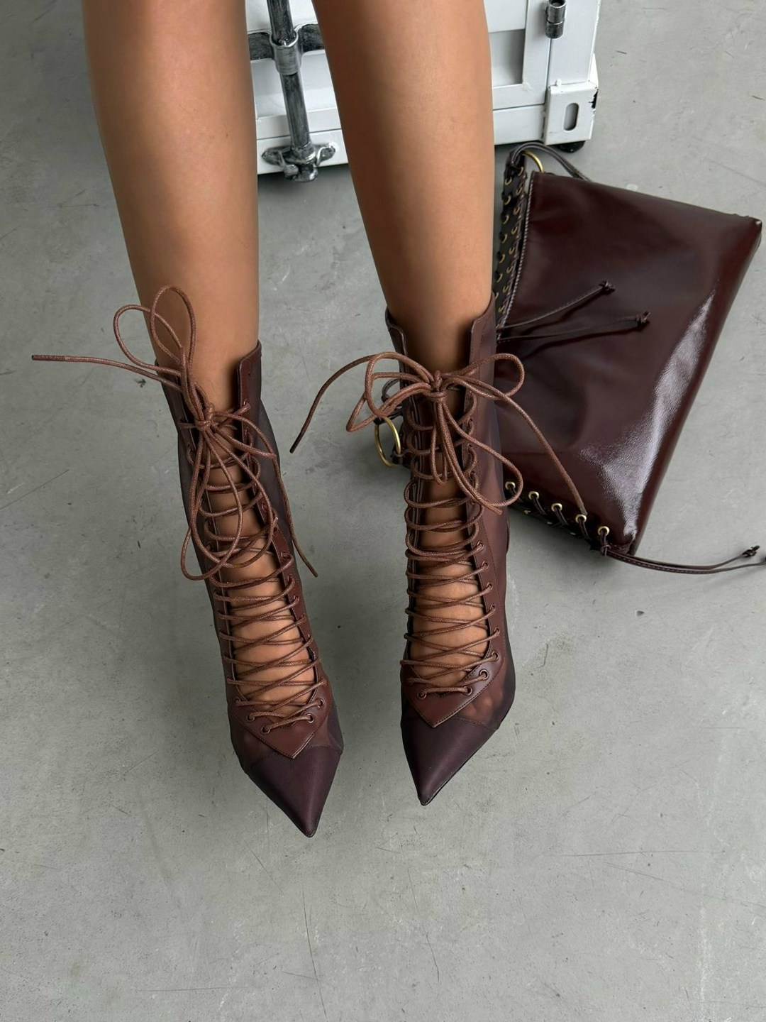 ,модные ботильоны,женская ,ботильоны женские,ботильоны на шнуровке