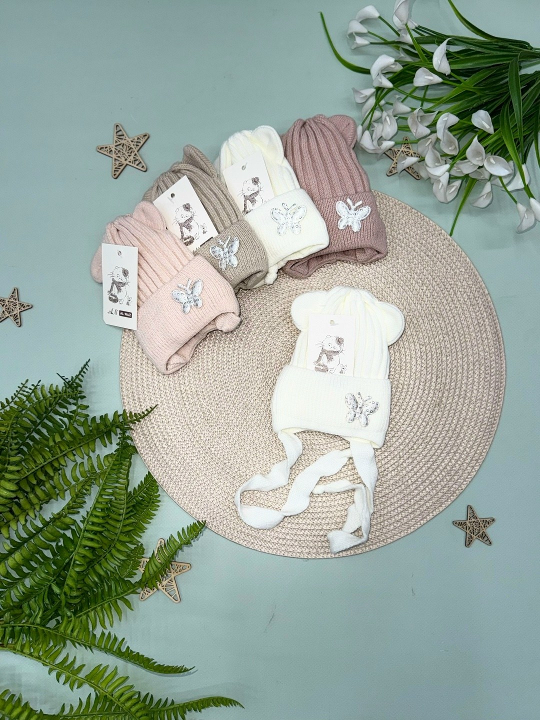 шапка для новорожденного,детские вязаные шапки,комплект шапки,детская шапочка,шапочка для новорожденного