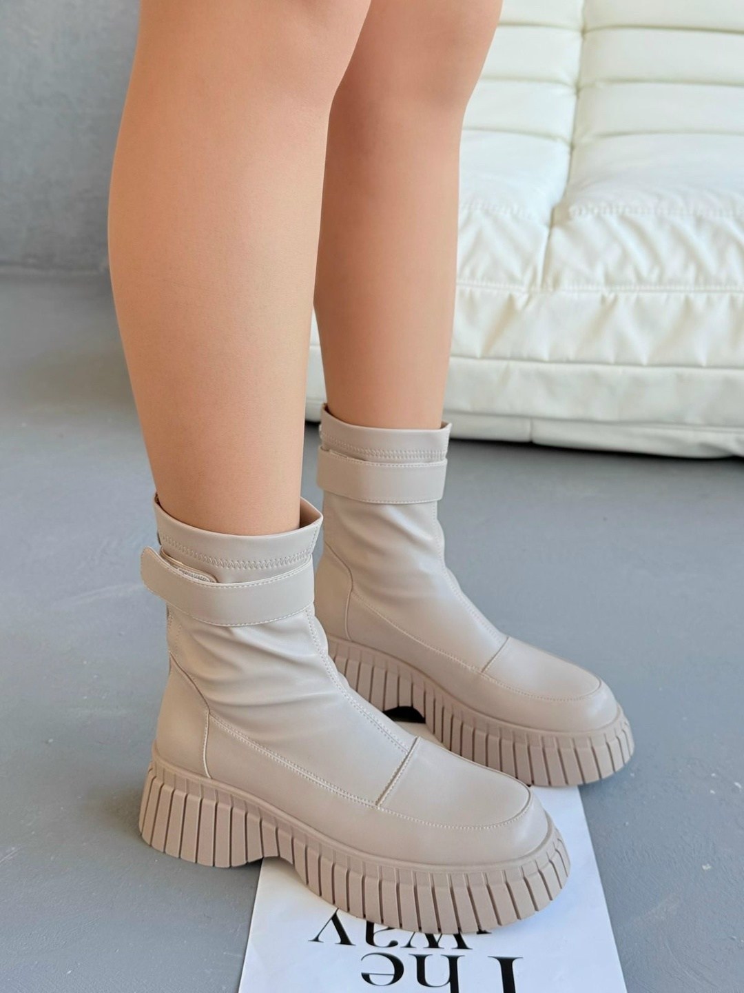 ,ботинки на массивной подошве,женские ботинки,женские ботинки на платформе,ботинки из экокожи на массивной подошве k83