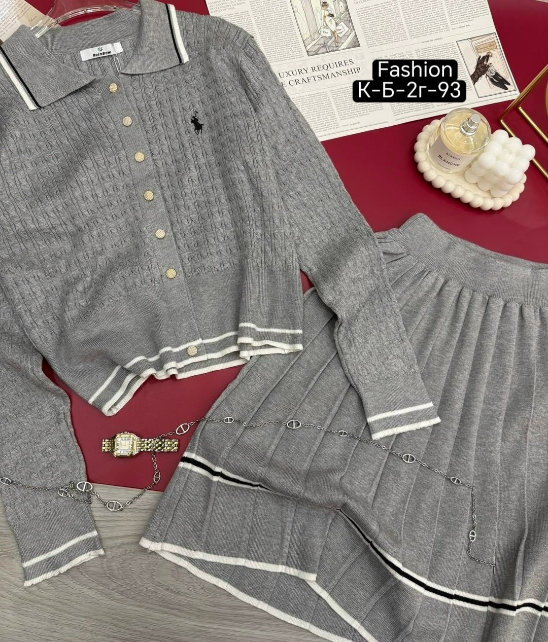 женский костюм,костюм с юбкой,костюм двойка,вязаный костюм с юбкой,трикотажный костюм с юбкой