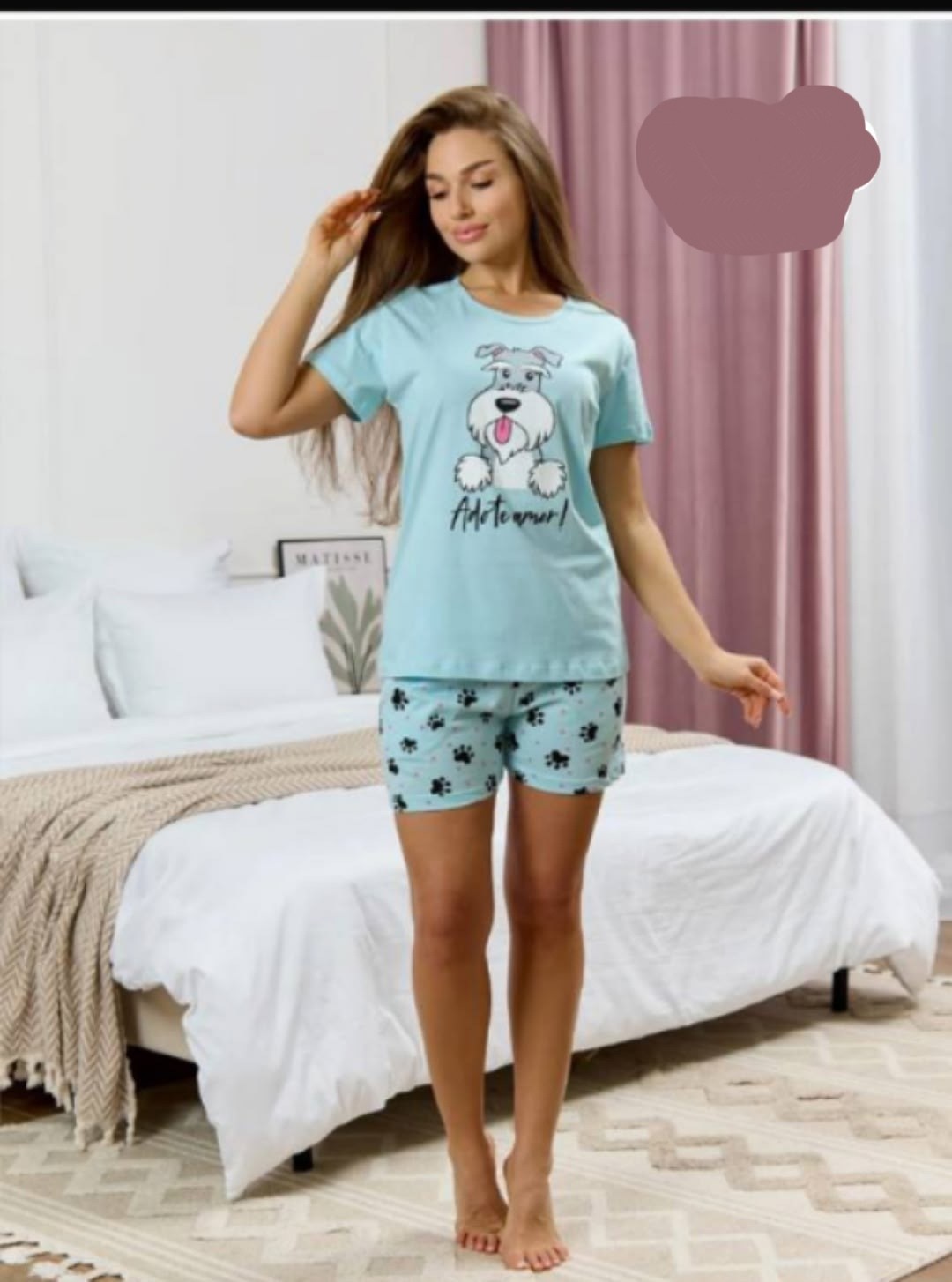 женские пижамы,пижама женская с шортам,пижама женская тэдик (шорты),комплект пижама,пижама с шортами