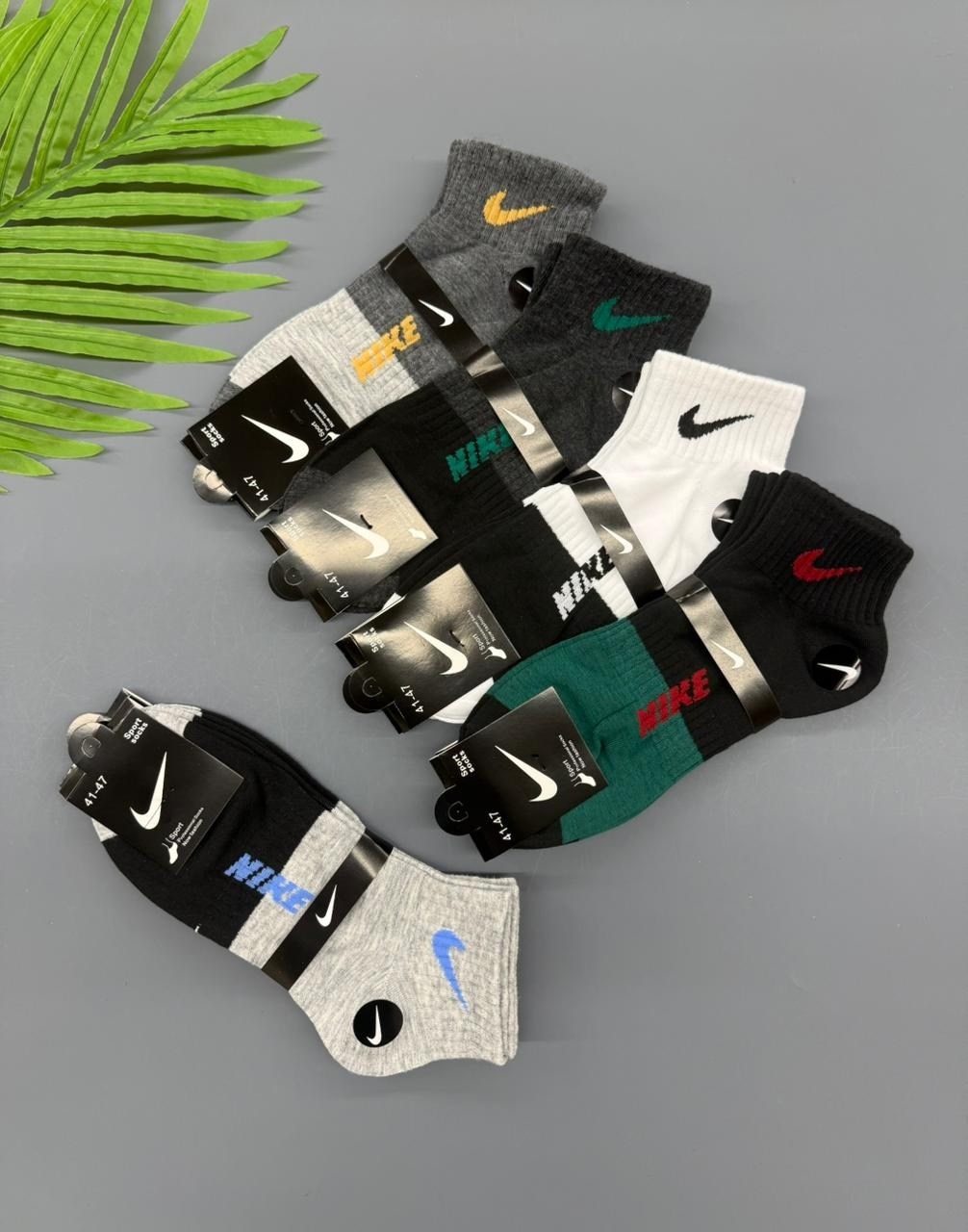 мужские спортивные носки,носки мужские 10 пар nike,носки спортивные,носки спортивные набор,комплект носков nike