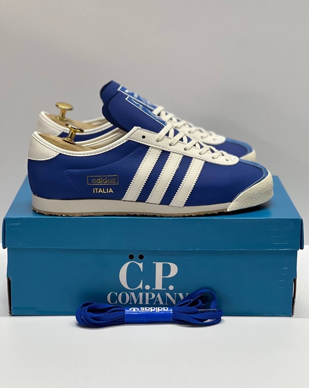 кроссовки x c.p. company italia spzl 'collegiate royal' adidas синий,adidas spzl x c.p. company italia sneaker,кроссовки adidas