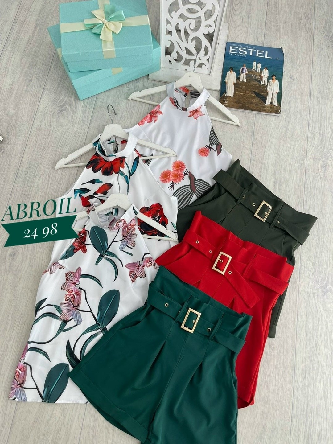 женские летние комплекты,шорты с высокой талией,женские комплекты из топа,женский костюм шорты