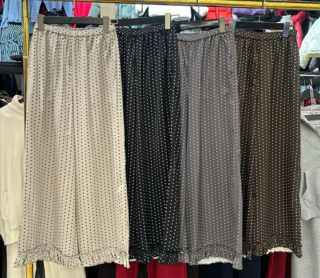 женская юбка,юбки,юбка женская средней длины в горошек peonfly,юбка в горошек,юбка стильная