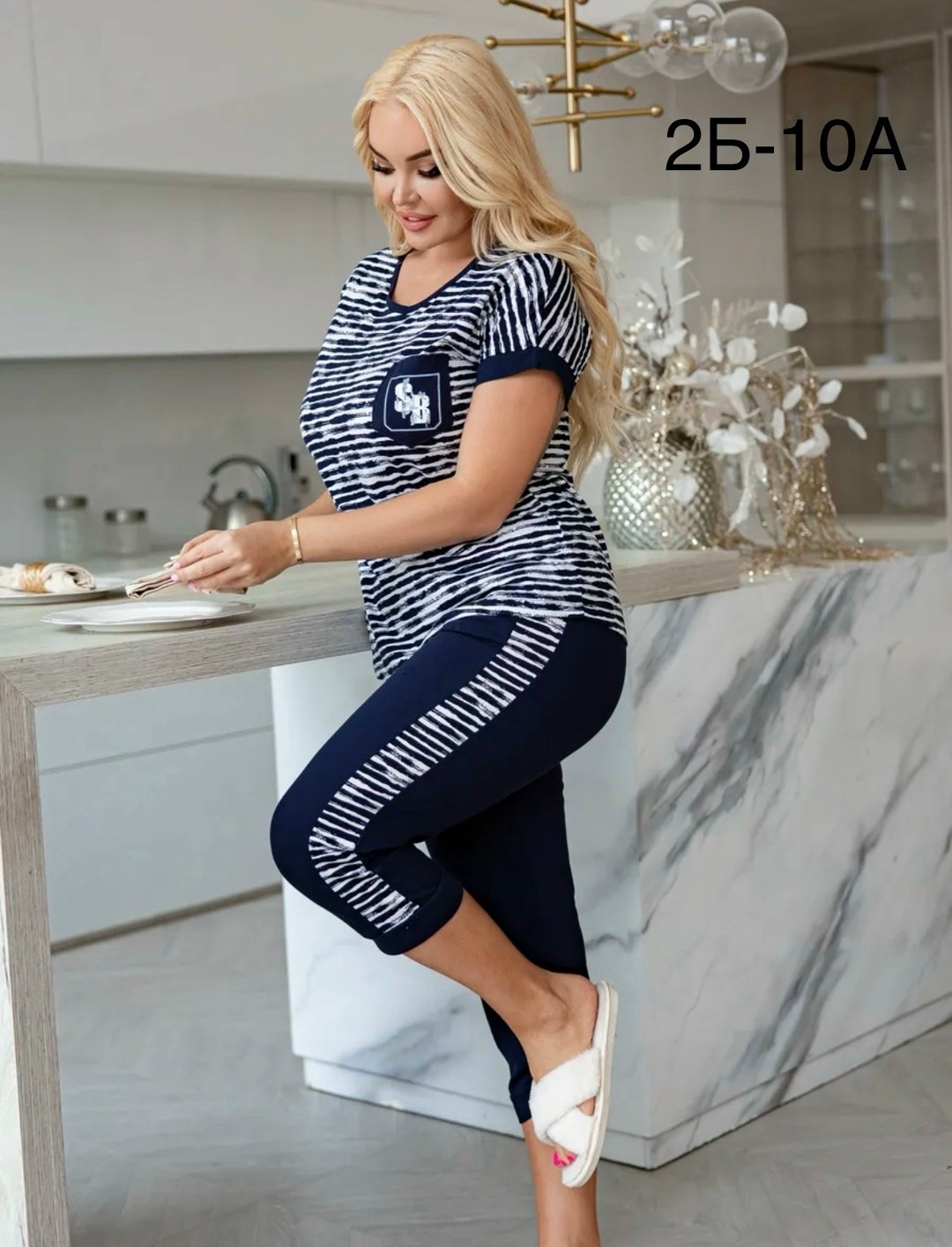 домашняя пижама с бриджами,пижама с бриджами трикотажная,пижама с бриджами хлопок трикотажная хб lavilux,пижама с бриджами,костюм домашний женский пижама