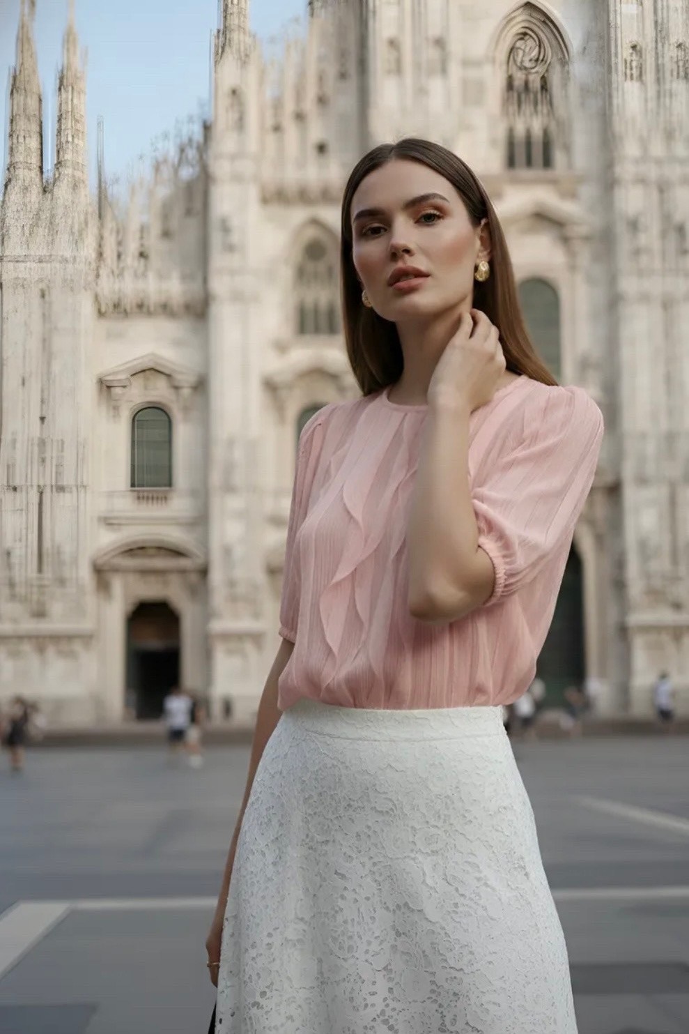 блузка с оборками,женская блузка,модные наряды,блуза,рубашка блузка