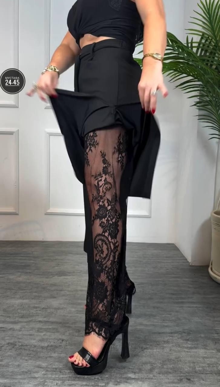 женские брюки,брюки кружева,брюки женские широкие,брюки гипюровые,модные брюки