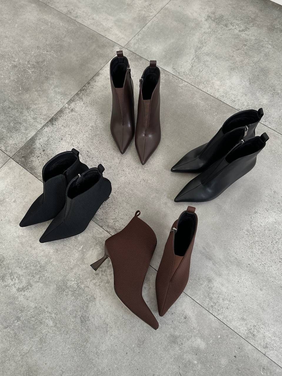 женские ботильоны,женские ботильоны из мягкой кожи с острым носком на тонком низком каблуке,модные ботильоны,женские ботильоны с острым носком,ботильоны