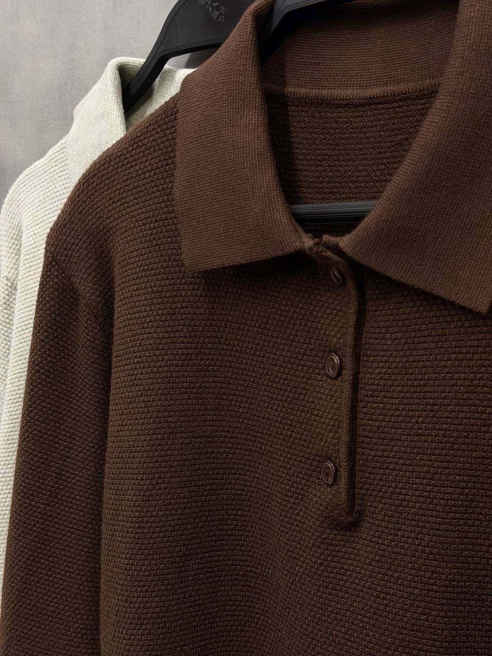 свитер с воротником поло,свитер джемпер женский,свитер поло,комплект свитер,свитер с воротником