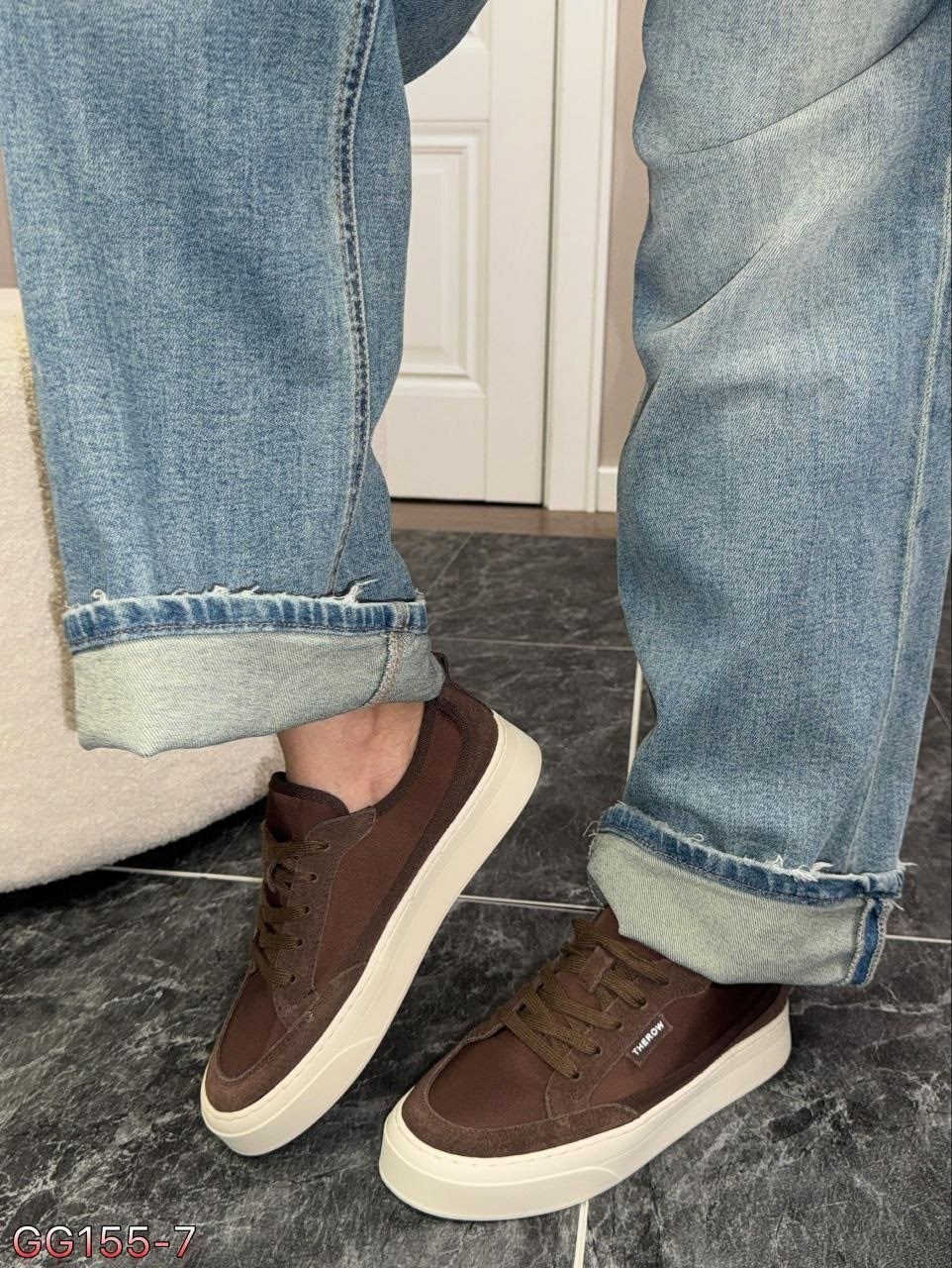 кеды замшевые,кеды коричневые женские,кеды слипоны женские the row лх155,модная женская ,кеды натуральная замша на высокой подошве reversal