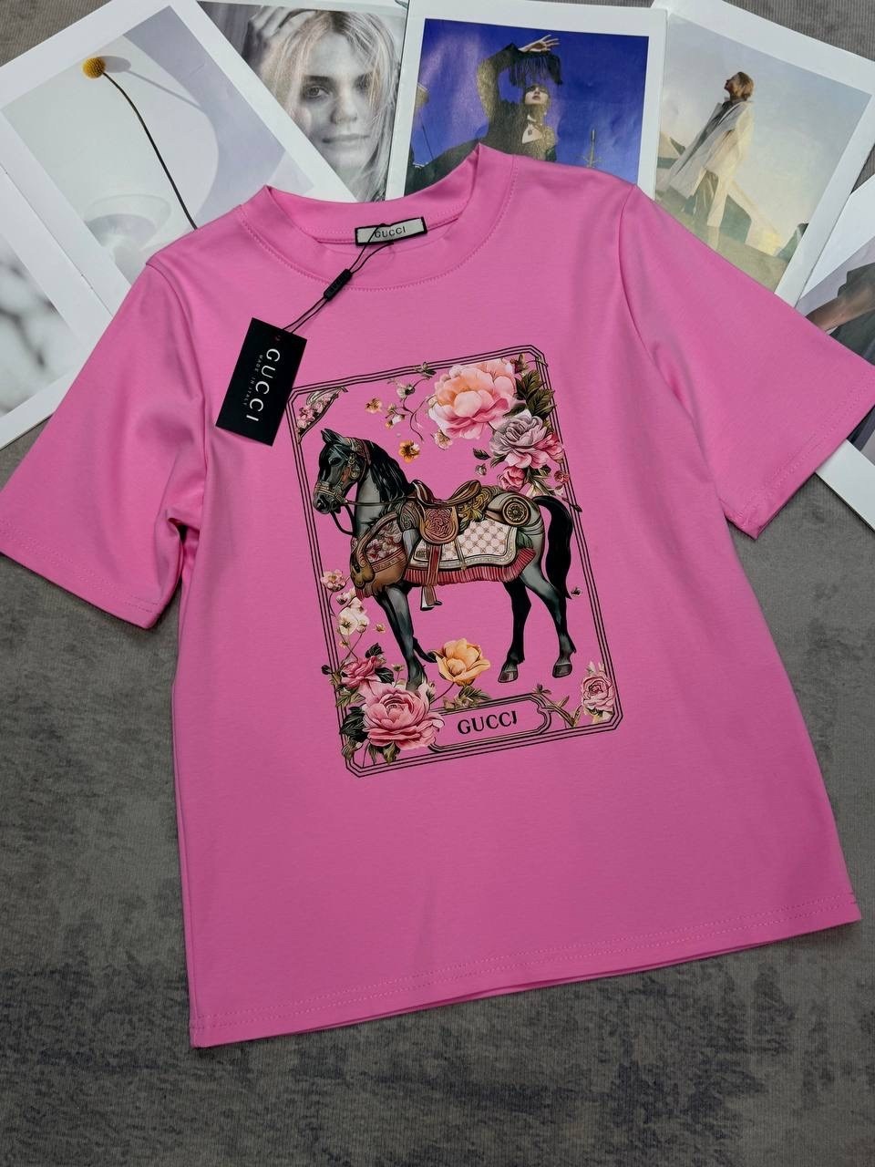 розовые женские футболки с рисунком gucci,женская футболка,розовая футболка,футболки для девочек,футболка гуччи женская розовая