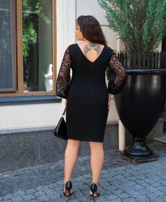 платье с гипюром,платье,фабрика моды платье черное,нарядное платье,прямое платье