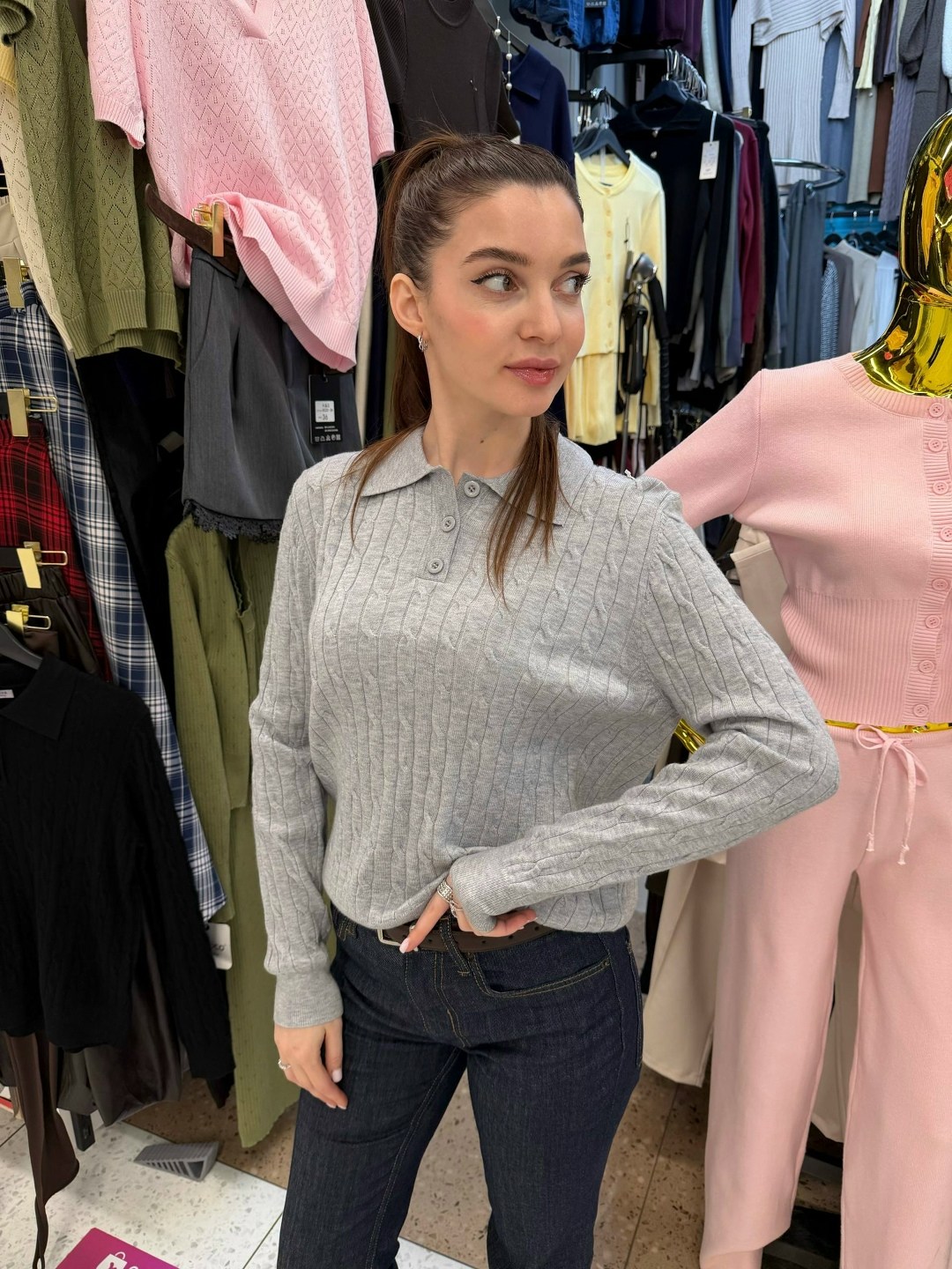 женская кофта,джемпер,серый джемпер,кофта,женские джемпера