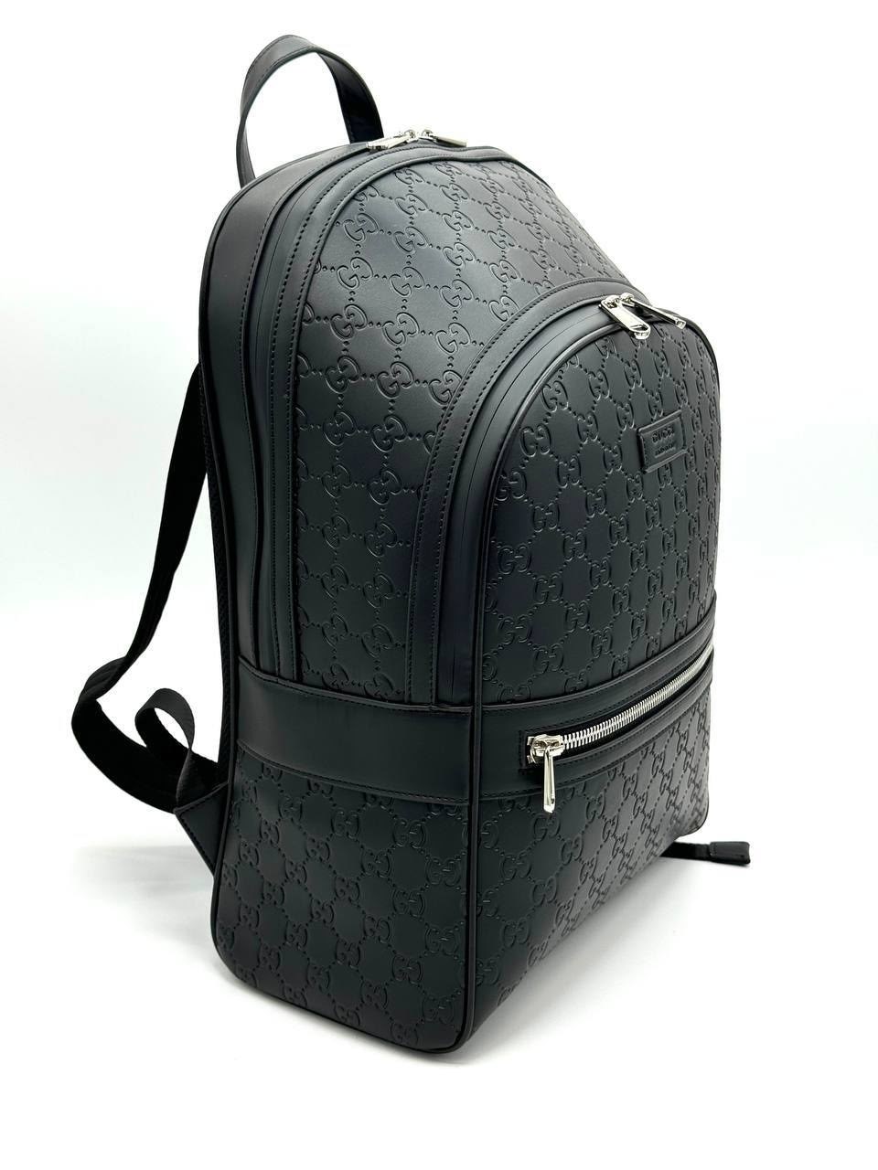 рюкзак gucci signature,рюкзак gucci,кожаный рюкзак gucci signature черный,рюкзак gucci мужской,рюкзак гуччи женский